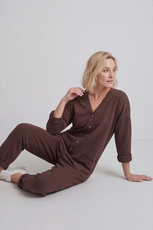 Paulton Jersey Boilersuit Cocoa – image 5 of 6