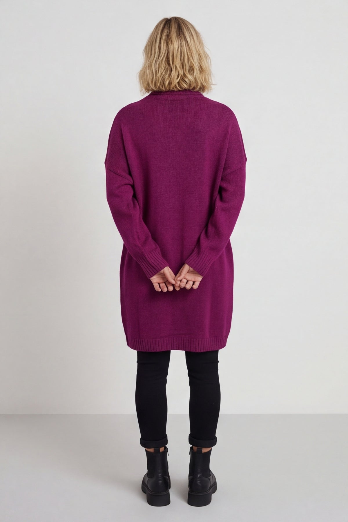 Moira Polo Knitted Jumper Berry – image 5 of 6