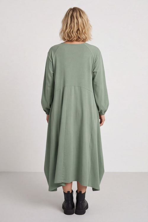 Netta Cotton Dress Sage Green – image 5 of 5