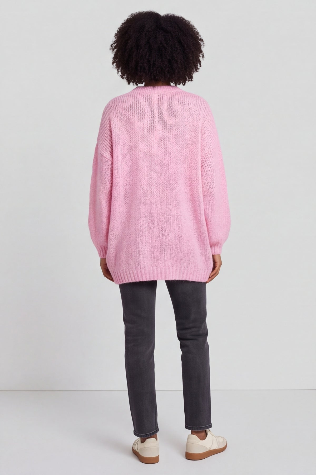Smile Knitted Jumper Pink – image 5 of 6