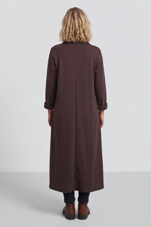 Wanda Zip Polo Cotton Dress Cocoa – image 5 of 6