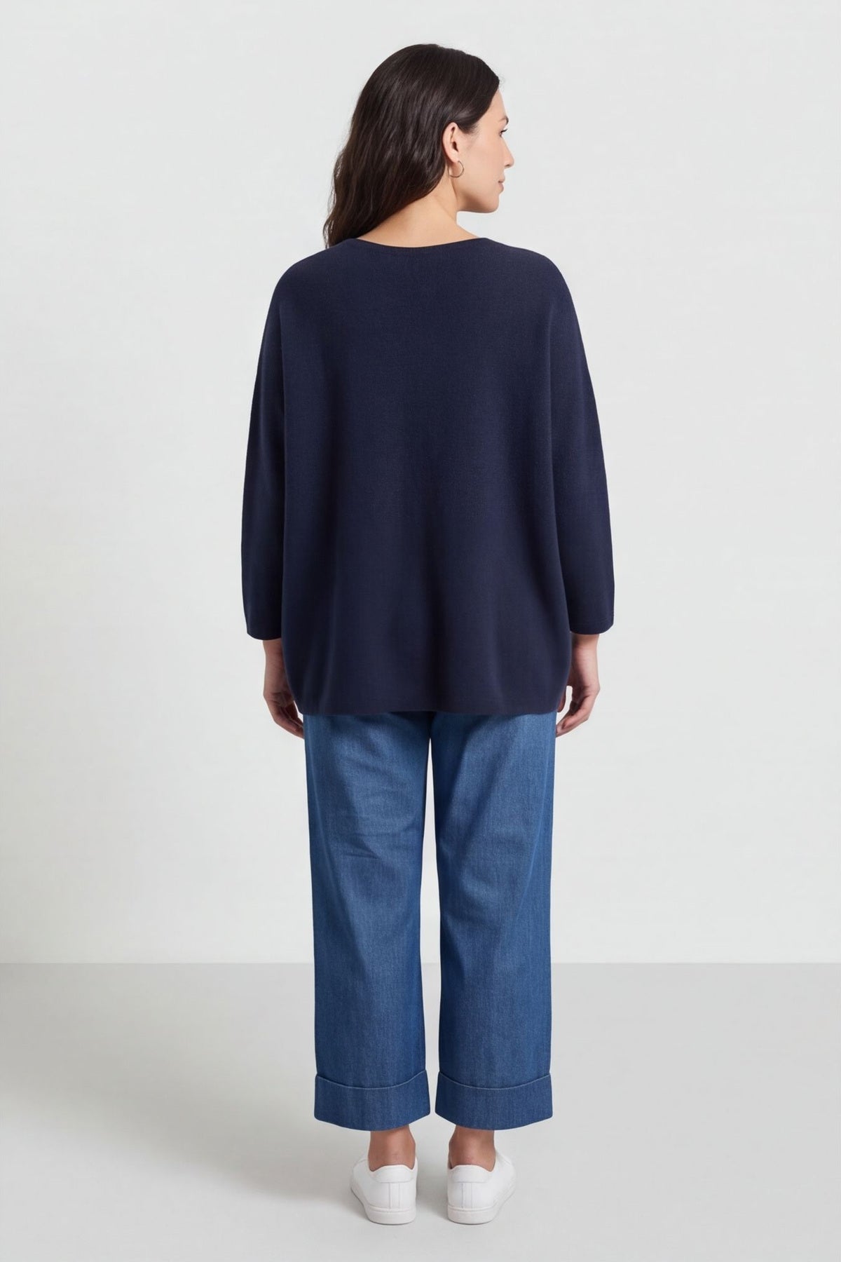 Leah Knitted Jumper Navy – image 4 of 5