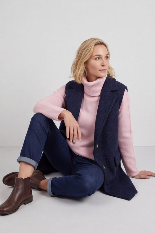 Nori Boucle Gilet Navy – image 5 of 5