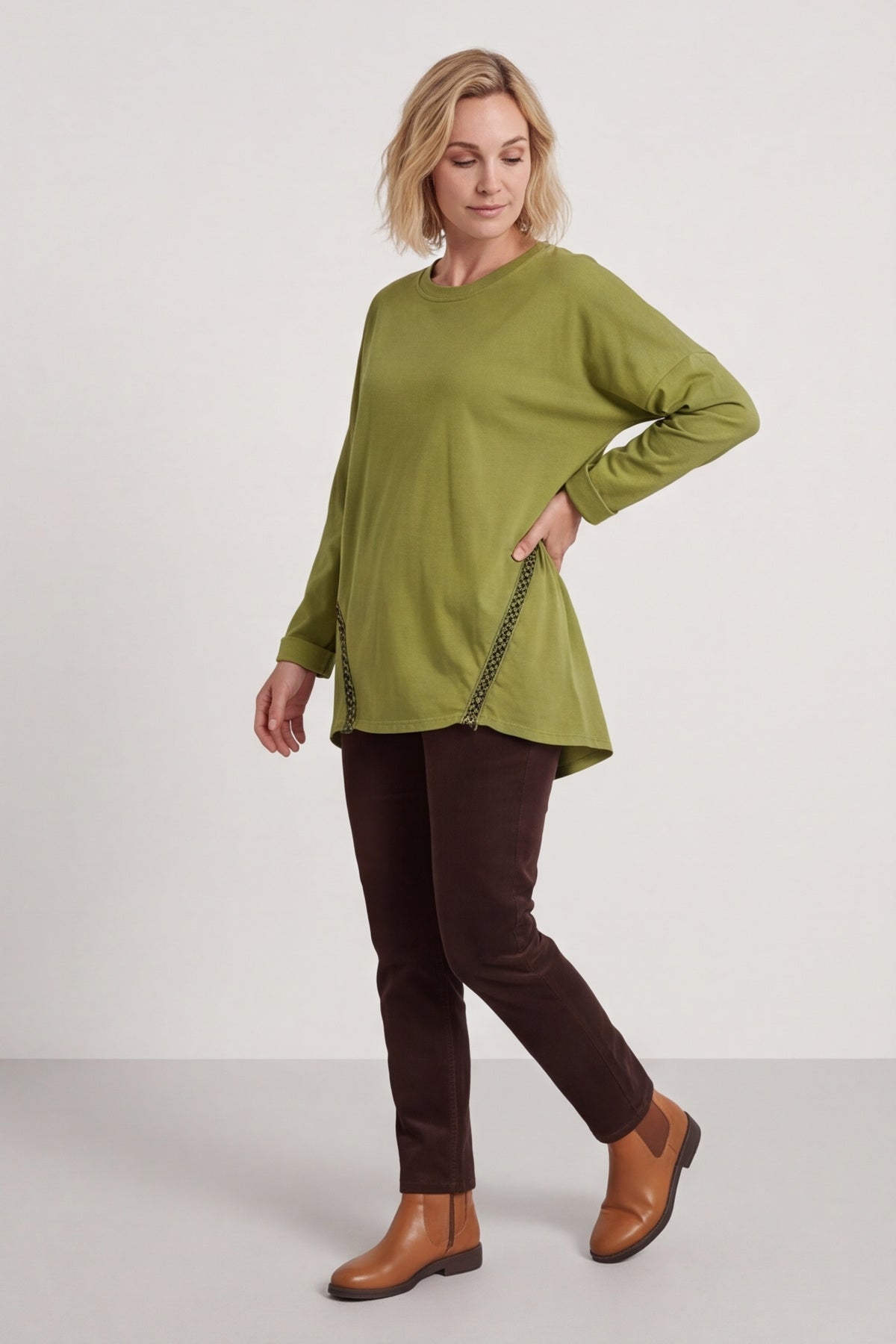 Edwina Cotton Top Green – image 5 of 6