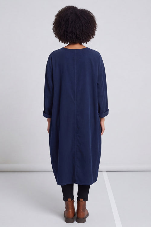 Laurie Needlecord Dress Navy – image 5 of 6