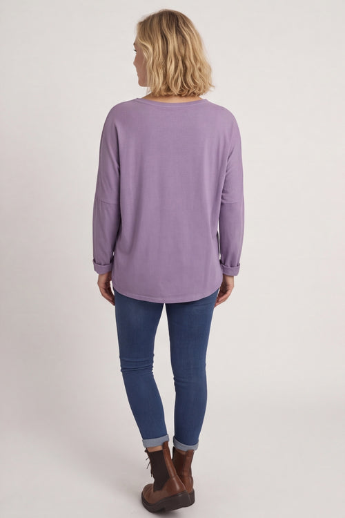 Cherie Heart Cotton Top Purple – image 4 of 5