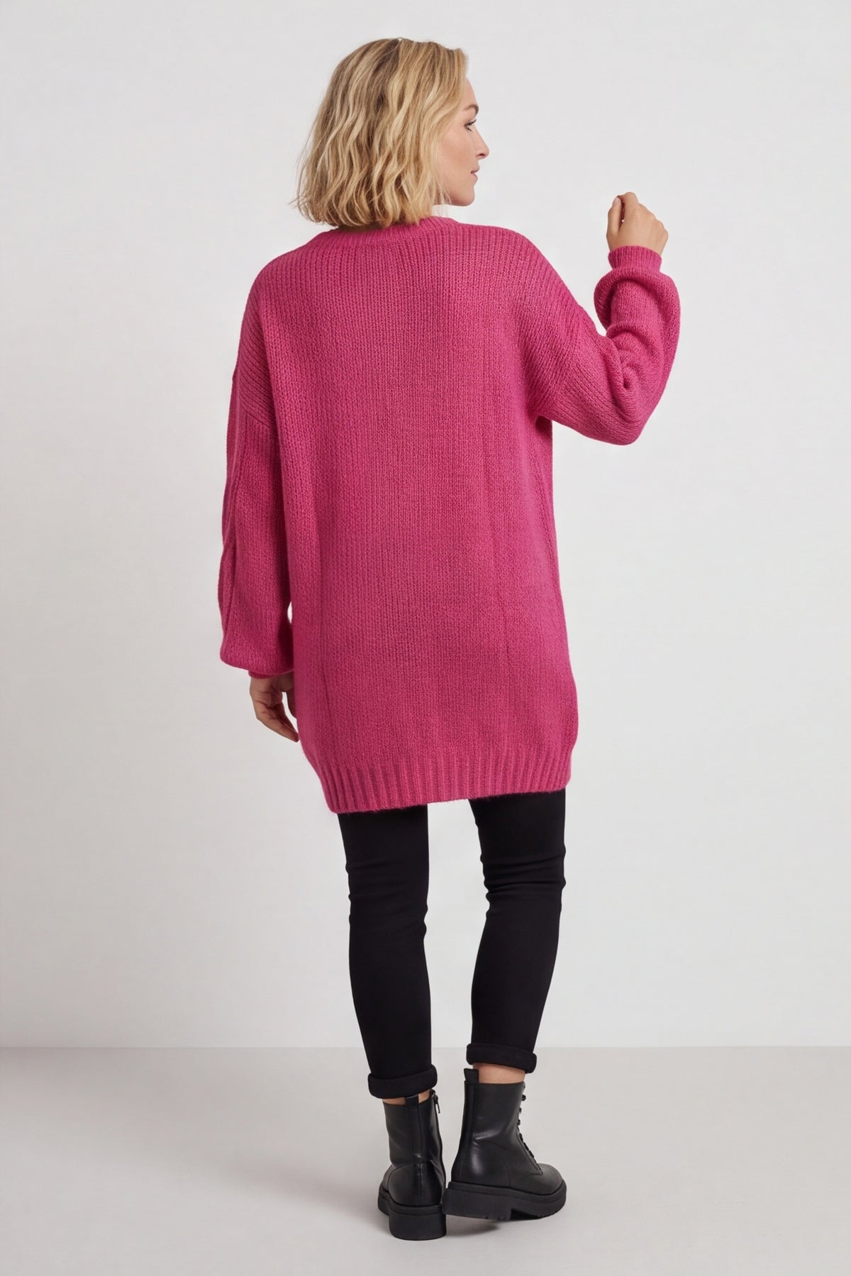 Layne Knitted Jumper Fuchsia – image 5 of 6