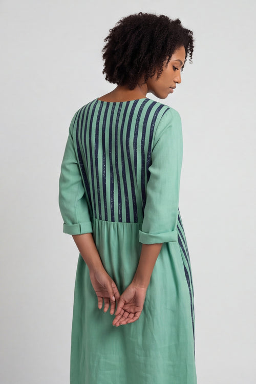 Maia Stripe Linen Dress – image 5 of 5