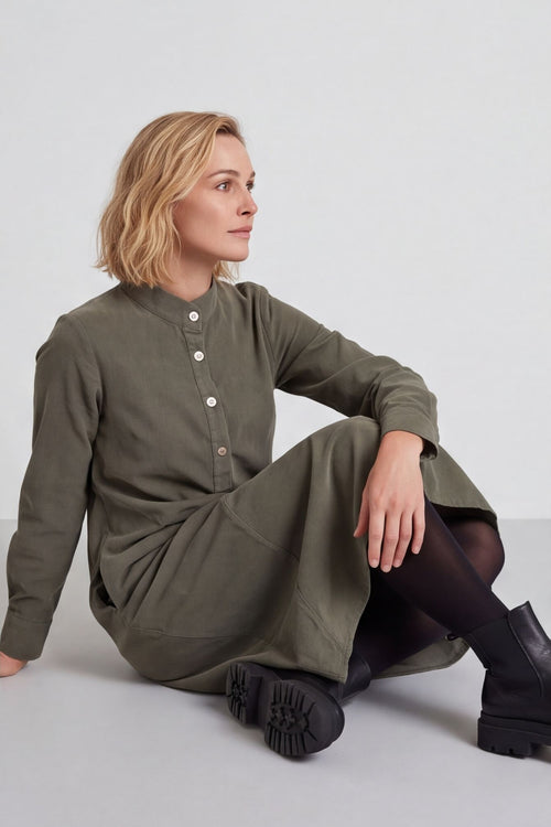 Ruby Needlecord Button Dress – image 4 of 4