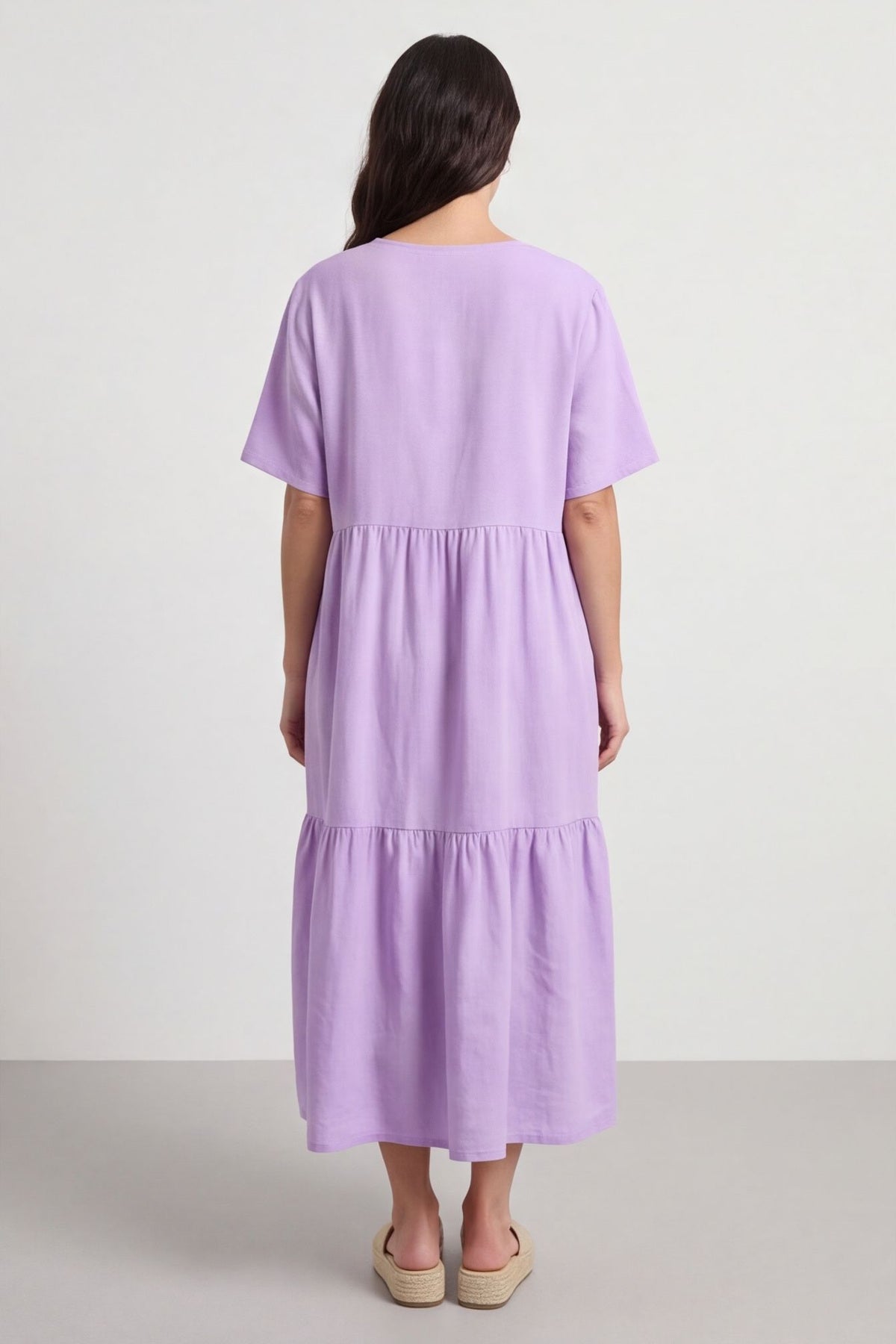 Nova Linen Dress Lilac – image 4 of 5