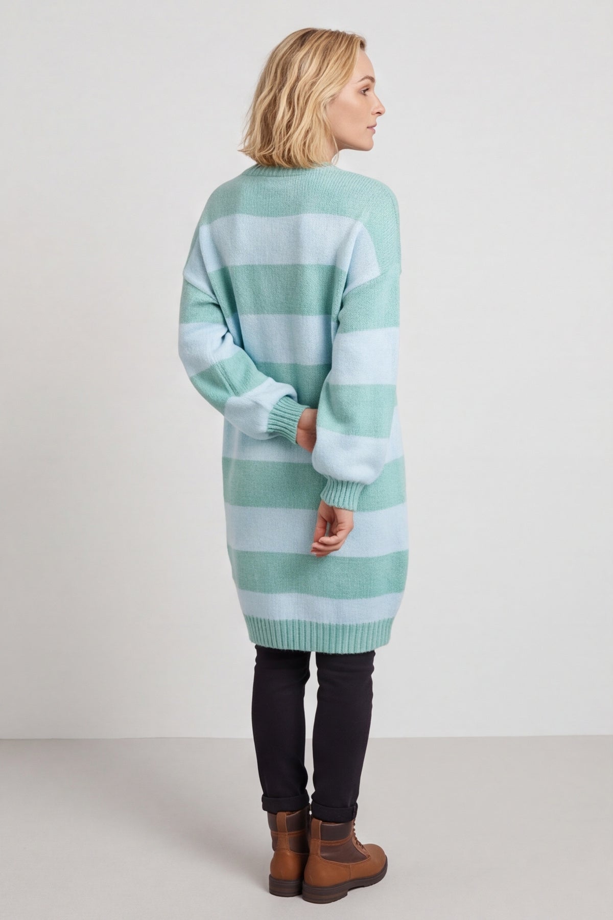 Osanna Stripe Knitted Jumper Light Blue – image 5 of 6