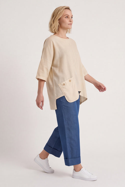 Daisy Linen Top – image 5 of 5
