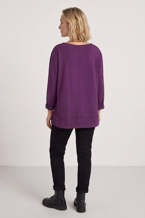 Laurissa Cotton Top Purple – image 4 of 4