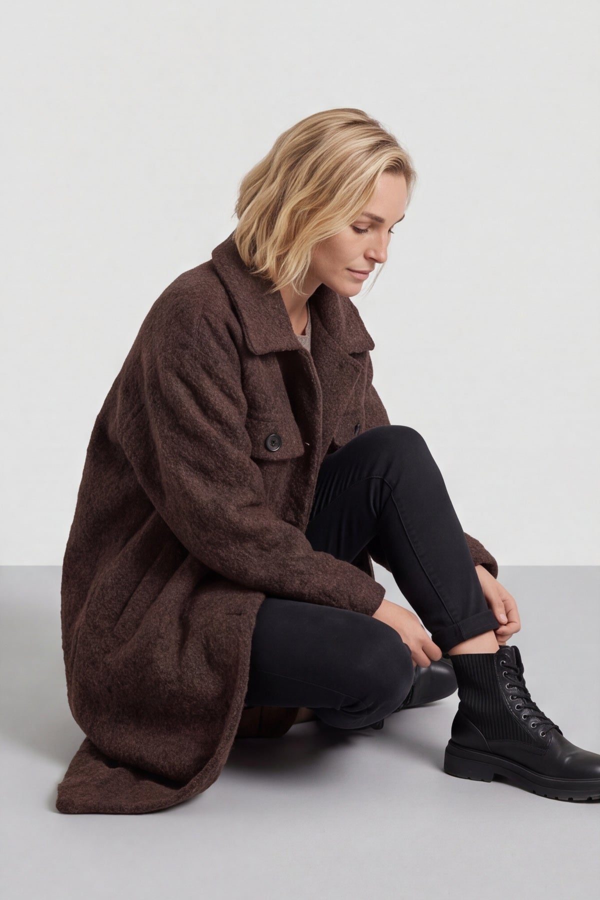 Chrysanta Coat Cocoa – image 5 of 6