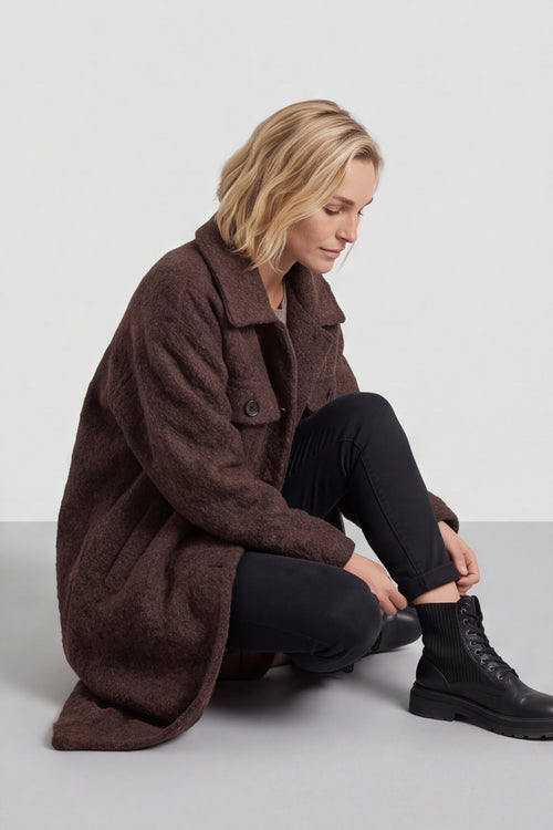 Chrysanta Coat Cocoa – image 5 of 6