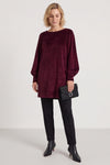 Zannah Button Back Tunic Wine