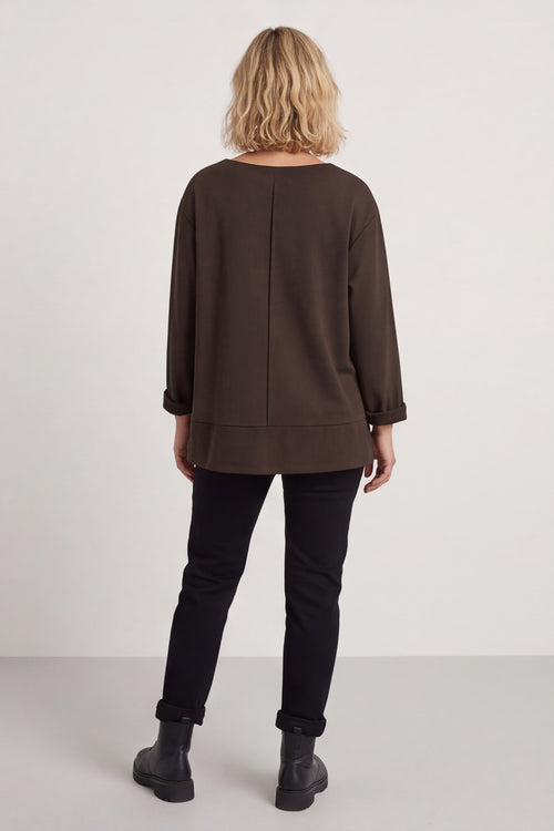 Laurissa Cotton Top Cocoa – image 4 of 5