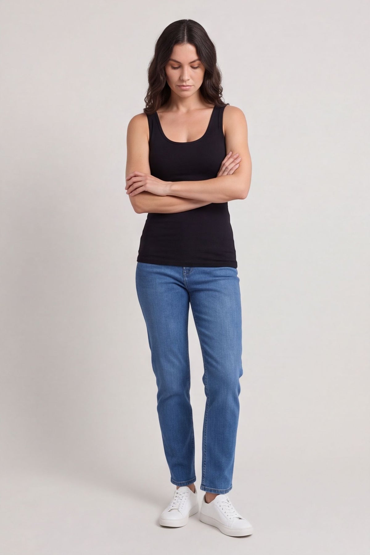 Only Basic Long Tank Top Black – image 4 of 5