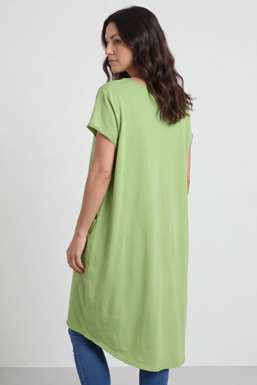 Clara Cotton Dress Green – image 5 of 6