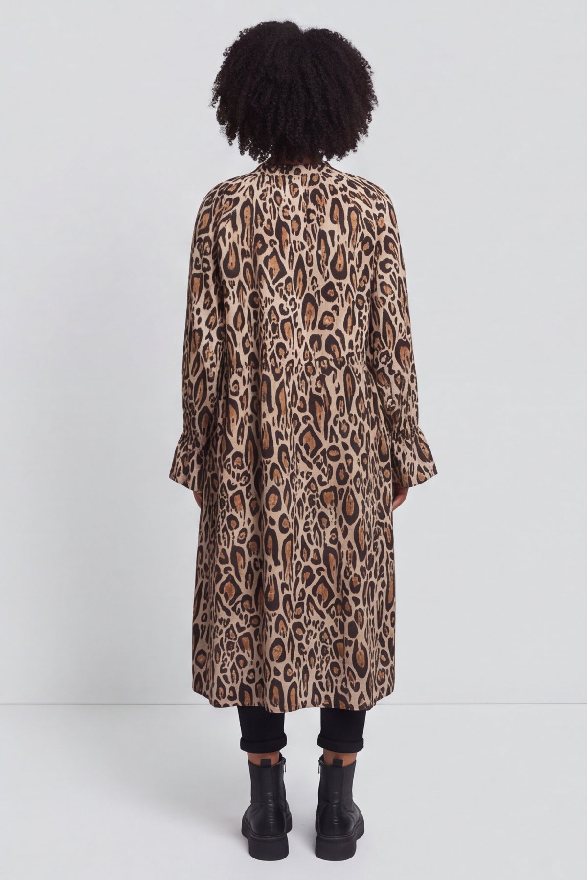 Jackie Leopard Print Dress