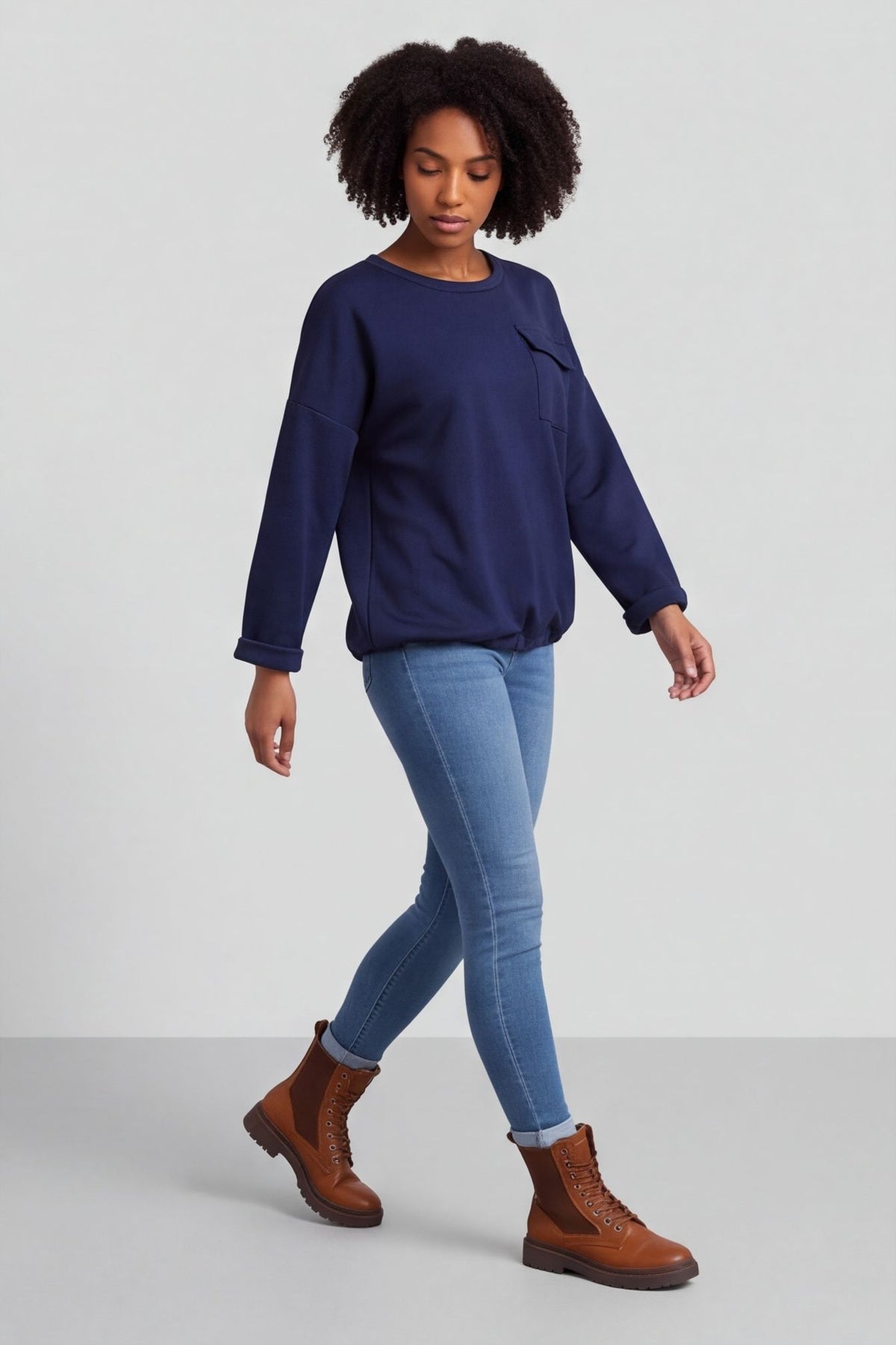 Tania Pocket Top Navy – image 5 of 6