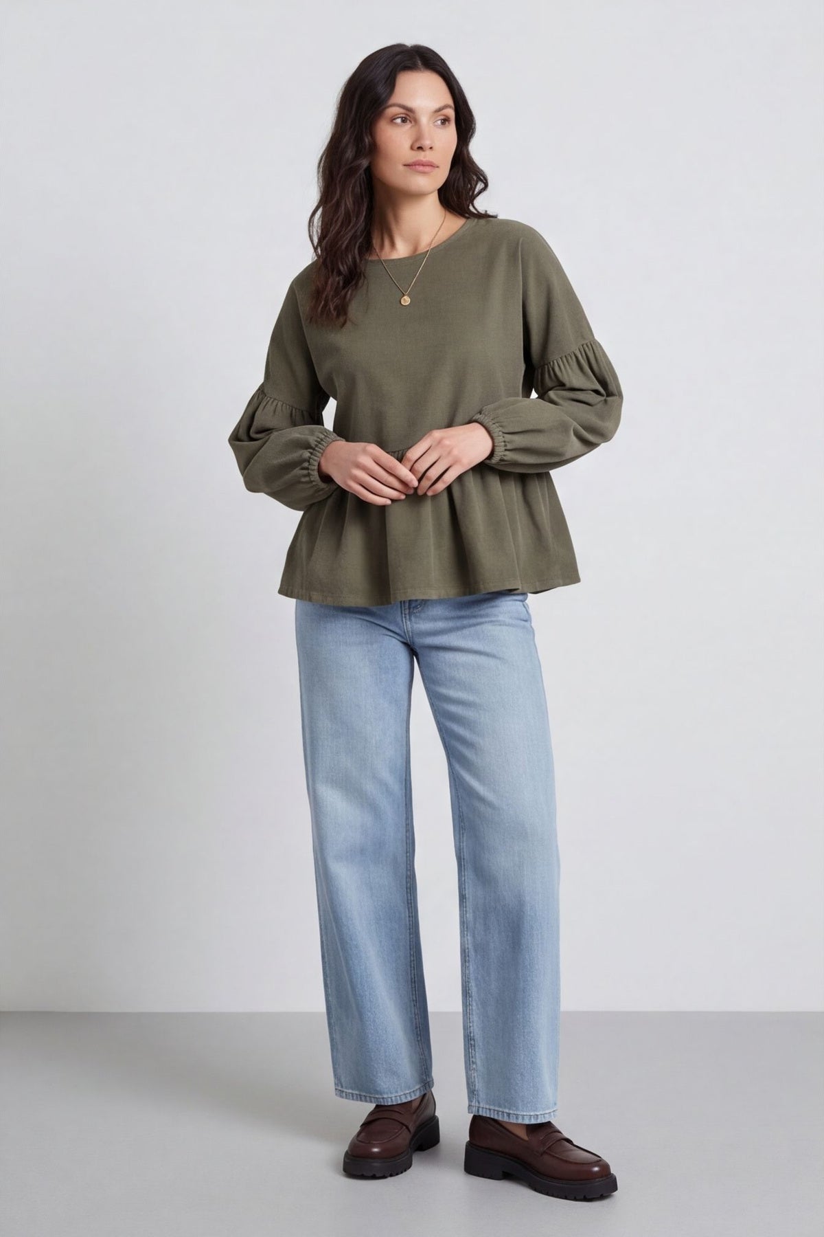 Bella Needlecord Tiered Top – image 4 of 5