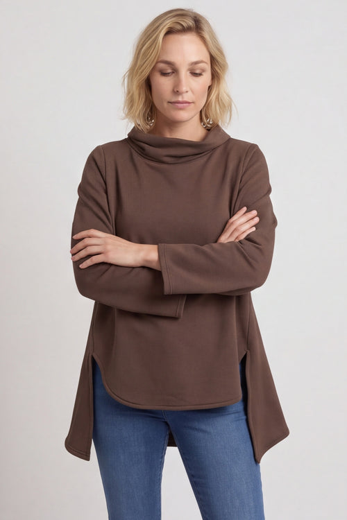 Courtney Cotton Top Cocoa – image 5 of 6