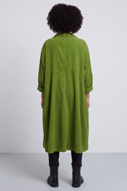 Amina Needlecord Dress Olive – image 5 of 6