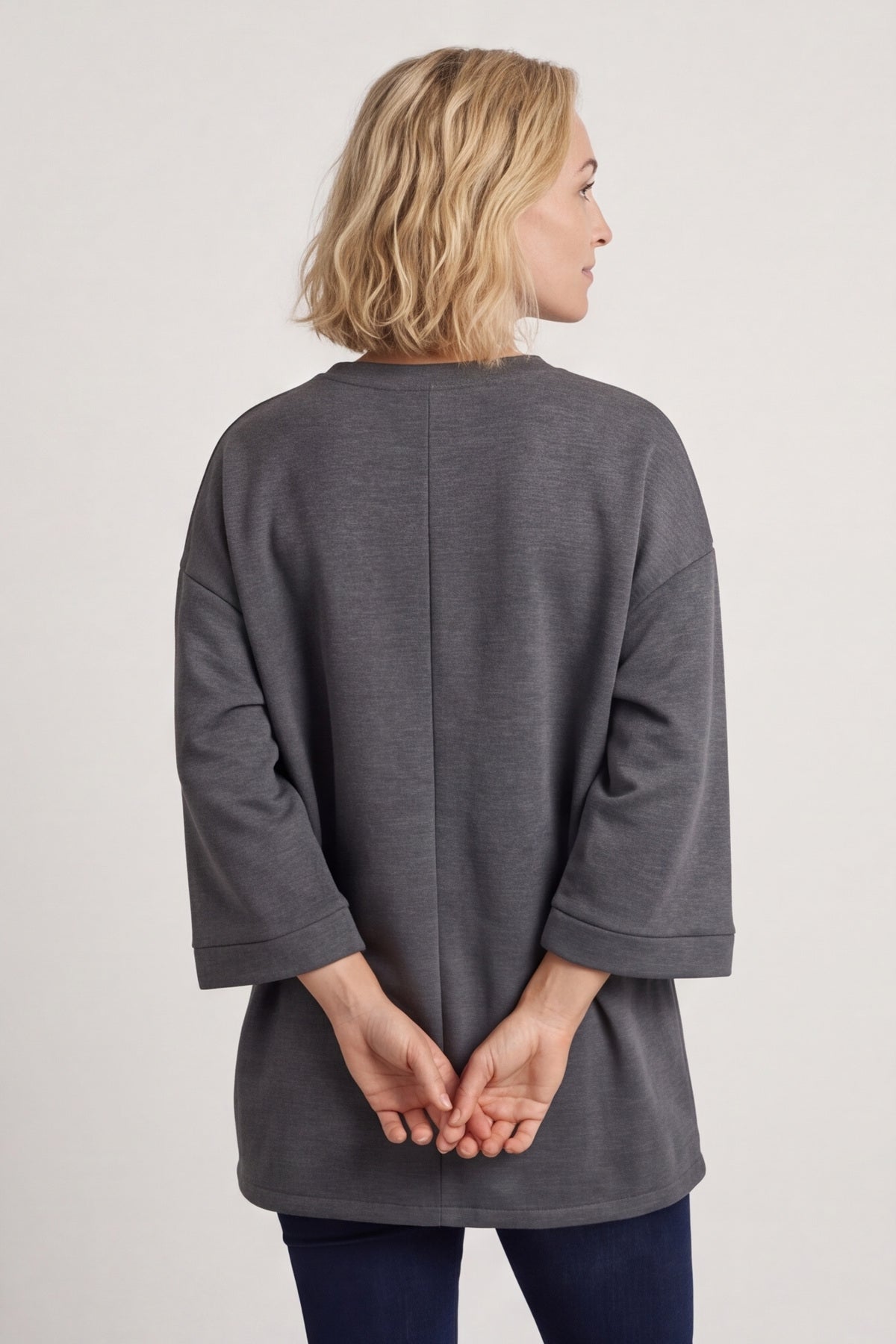 Corina Sweatshirt Marl Charcoal – image 5 of 6
