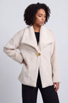 Christine Fluffy Jacket Stone – image 4 of 5