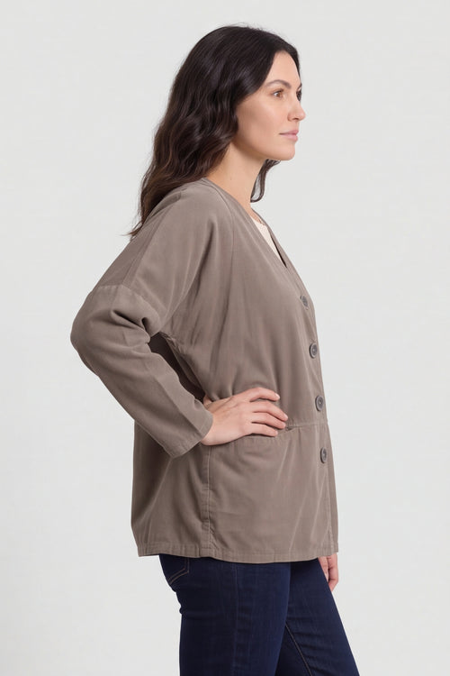 Kristen Needlecord Jacket Mocha – image 5 of 6