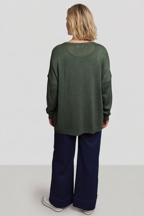 Bamburgh Knit Top Khaki - Image 5