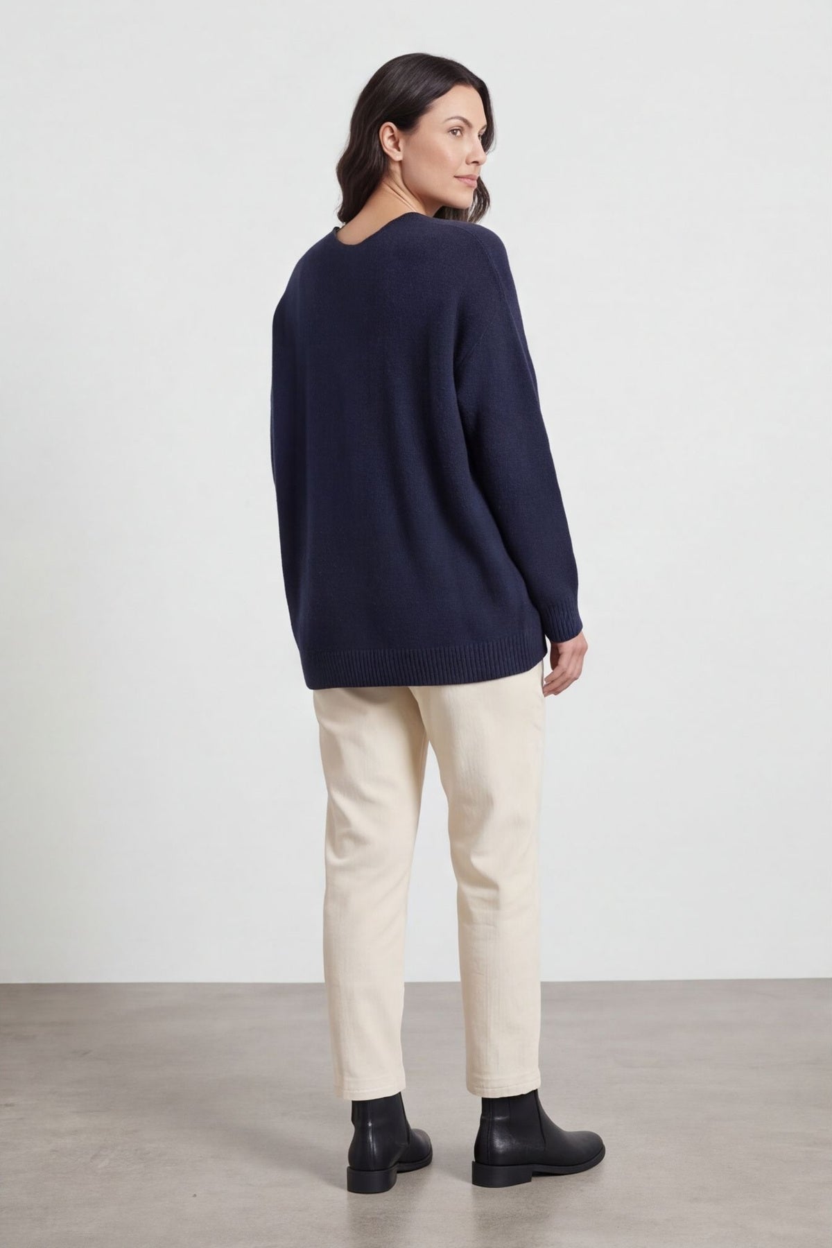 Madelyn Knitted Jumper Navy