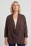 Floella Zip Cotton Jacket Cocoa – image 5 of 5