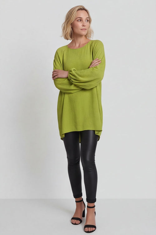 Salina Long Sleeve Top Green – image 5 of 6