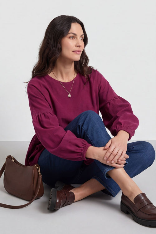 Bella Needlecord Tiered Top – image 5 of 6