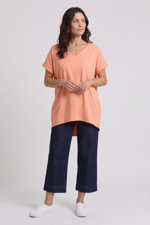 Porthcurno Tie Back Cotton Top Orange – image 5 of 5