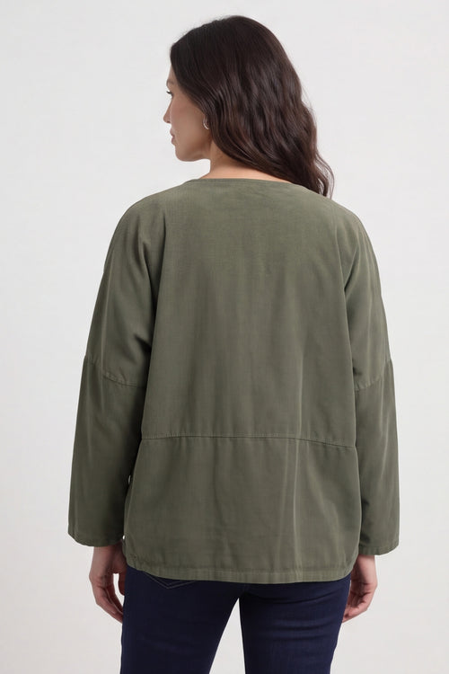 Kristen Needlecord Jacket Khaki – image 5 of 6