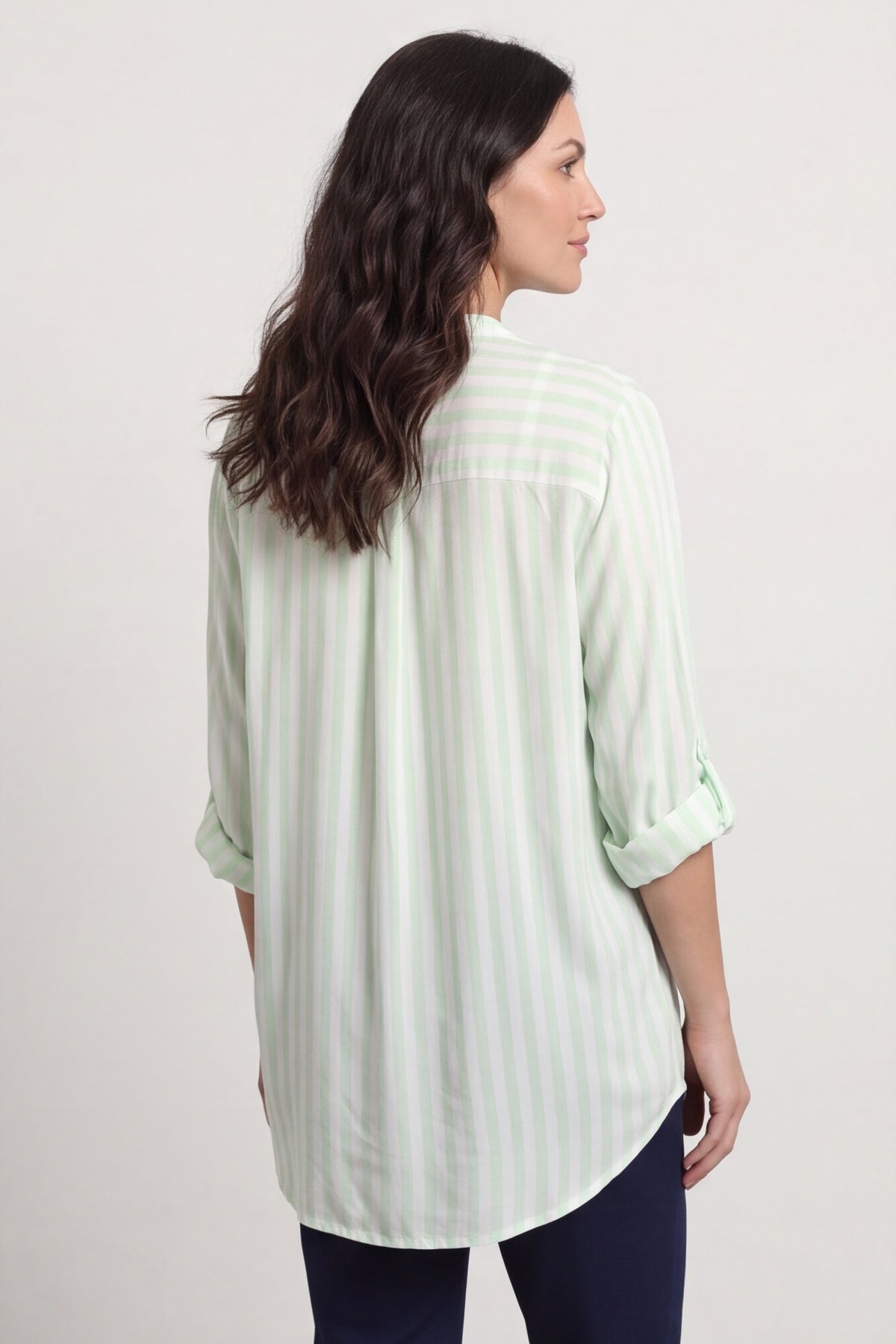 Jaynie Gingham Tie Front Shirt Green – image 5 of 6