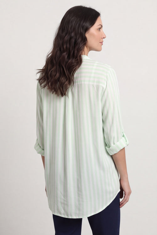 Jaynie Gingham Tie Front Shirt Green – image 5 of 6