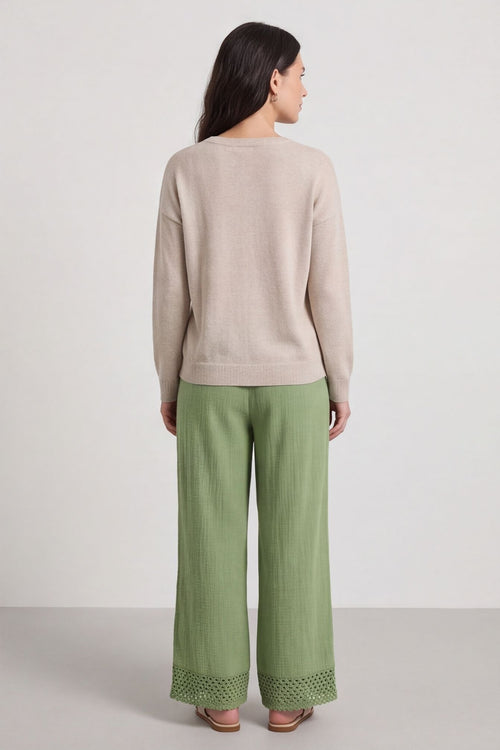 Elana Cotton Trousers Green – image 5 of 6