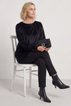 Zannah Button Back Tunic Black – image 5 of 6