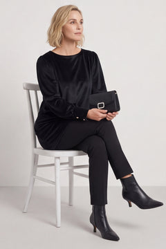 Zannah Button Back Tunic Black – image 5 of 6