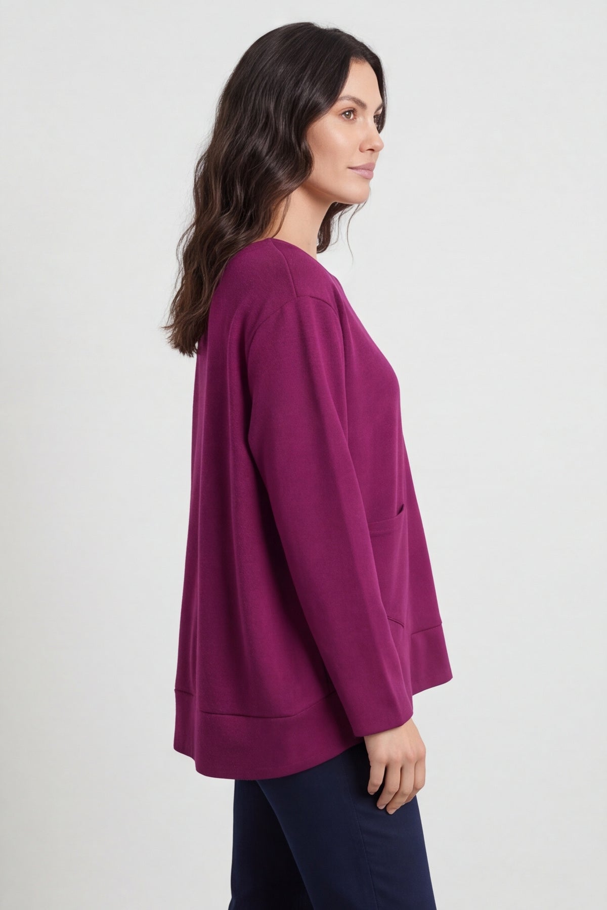 Codie Wool Top Berry – image 4 of 5