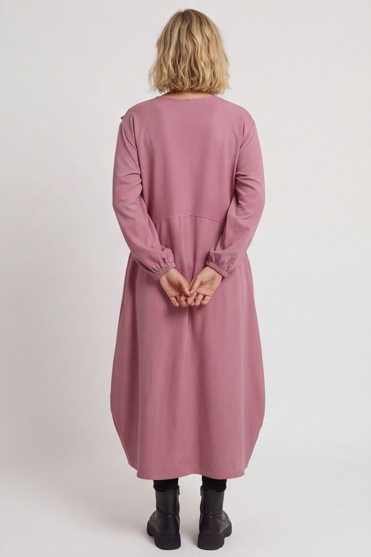 Netta Cotton Dress Grape – image 4 of 5