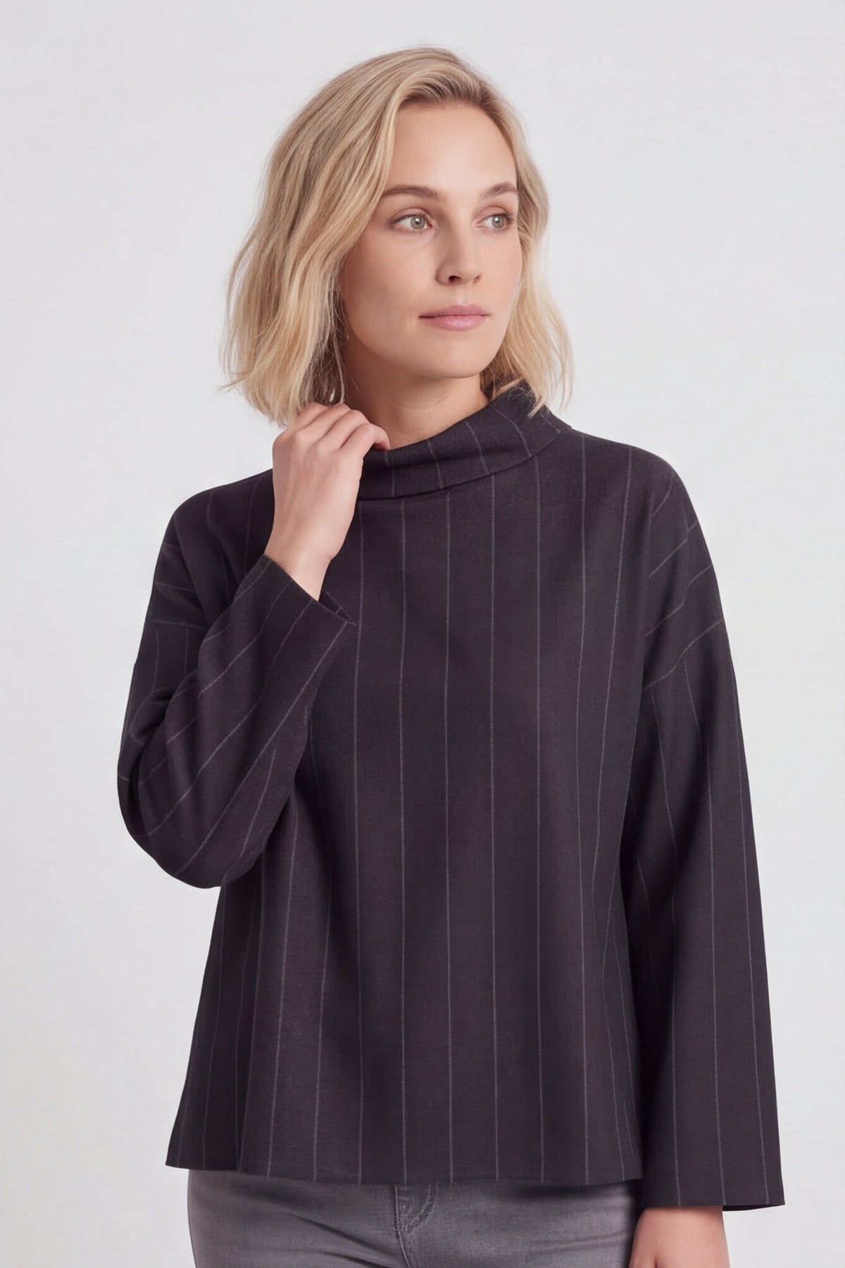 Siobhan Cowl Neck Top Black – image 5 of 6