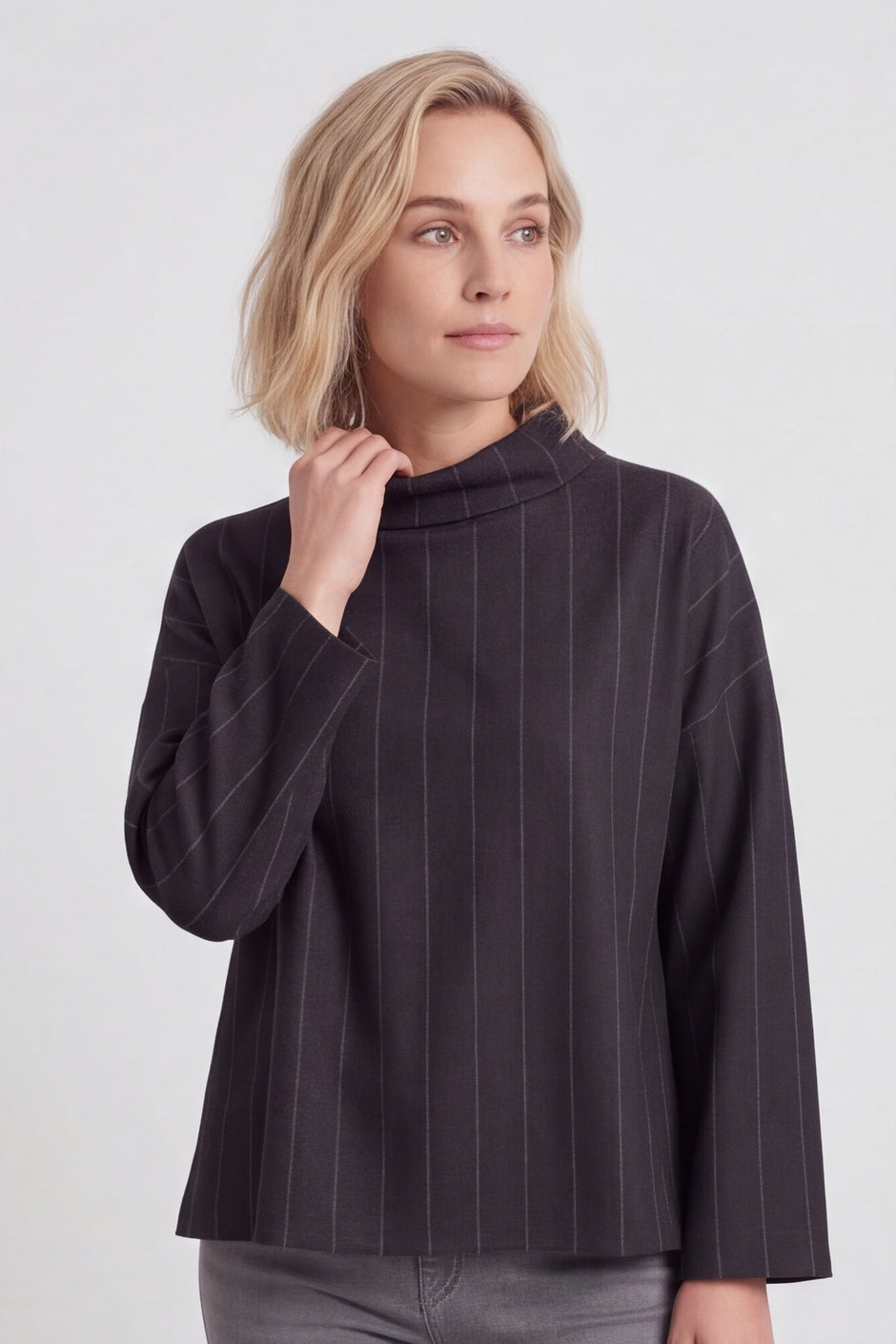 Siobhan Cowl Neck Top Black – image 5 of 6