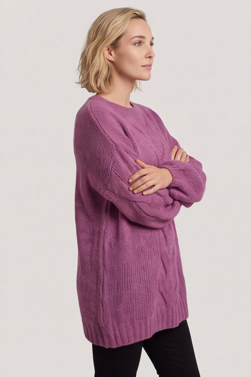 Layne Knitted Jumper Grape – image 5 of 6