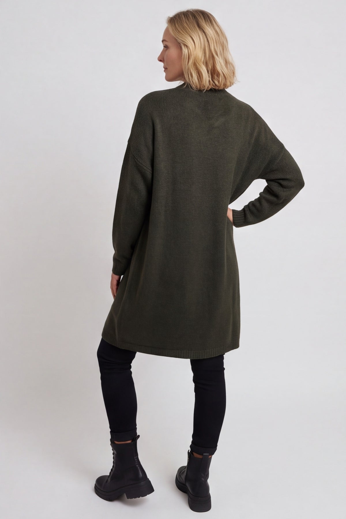 Love Knitted Jumper Dress Khaki – image 4 of 5