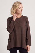 Angelina Pocket Cotton Top Cocoa Cocoa - Angelina Pocket Cotton Top Cocoa – image 5 of 6